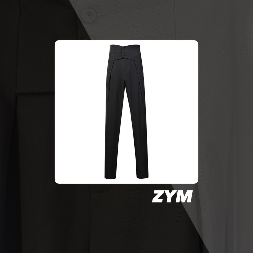 EUC ZYM Retro High-Waisted Dance Pants - Picture 1 of 12